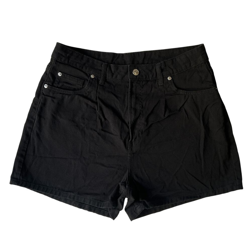 Divided Women Shorts US Size 10 Black Twill Button 3" Inseam & 29” Waist